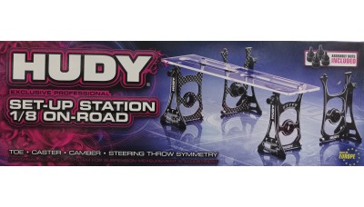 HUDY 108001 EXCLUSIVE PROFESSIONAL SET-UP STATION FOR 1/8 ON-ROAD CARS