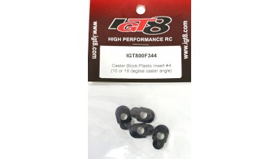 IGT8 CASTER BLOCK PLASTIC INSERT #4 (10 OR 18 DEGREE CASTER ANGLE)