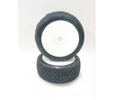 MATRIX BLACKHOLE SUPER SOFT PRE-GLUE TIRE 2PCS W/ INSERTS FOR 1/8 BUGGY (GL-BLASS)