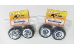 RIDE F104 PRE-GLUED RUBBER TIRES FRONT & REAR SET (26030/26031)