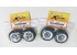 RIDE F104 PRE-GLUED RUBBER TIRES FRONT & REAR SET (26030/26031)