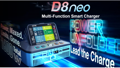 SKYRC D8NEO DUAL-CHANNEL DC SMART CHARGER 1600W 2x32A  (SK-100230)