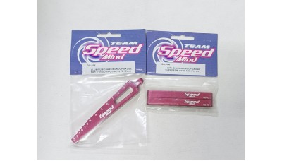 SPEEDMIND ALUMINIUM CHASSIS DROOP GAUGE WITH SUPPORT BLOCK (SB-10R/DG-10R)