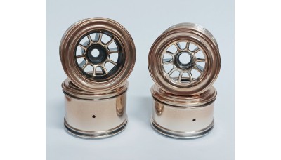 SWEEP 1/10 FORMULA1 FRONT AND REAR WHEEL (4PCS) BRONZE (SW-F1WB)