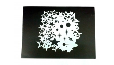 RCS Paint Stencil - Star Struck - laser cut mylar reuseable flexible stencil