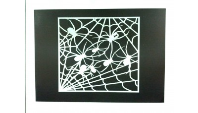 Paint Stencil - Arachnophobia - laser cut mylar re-useable flexible stencil